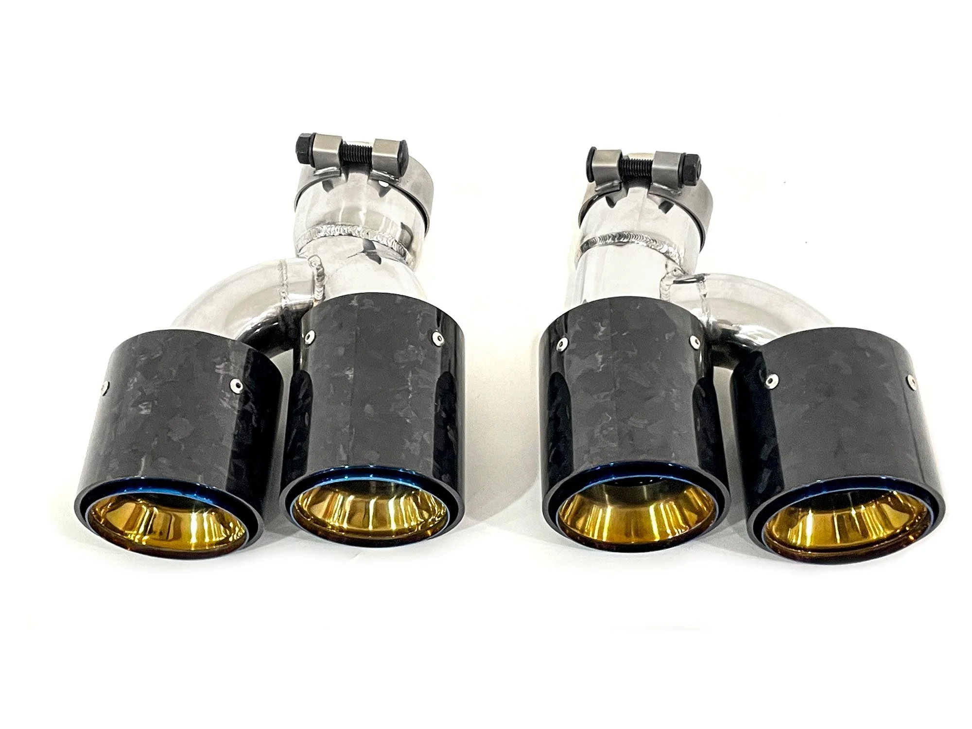 Forged Carbon Fiber Exhaust Tips Muffler Pipe for BMW G30 G31 540i M-Sport 2017-2019-2023 - Image 11