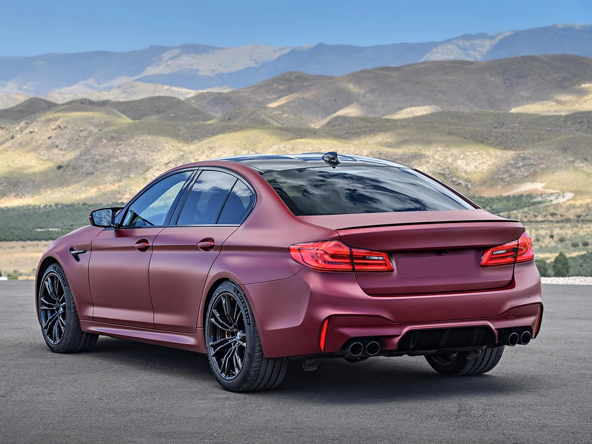Forged Carbon Fiber Exhaust Tips Muffler Pipe for BMW G30 G31 540i M-Sport 2017-2019-2023 - Image 3
