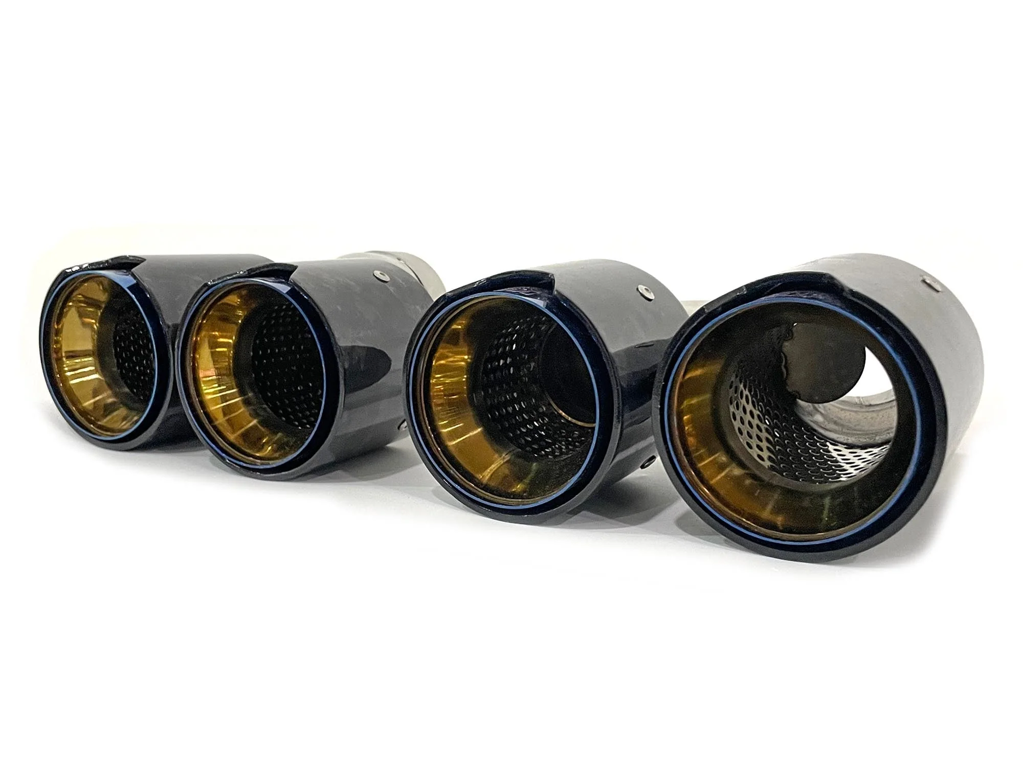 Forged Carbon Fiber Exhaust Tips Muffler Pipe for BMW G30 G31 540i M-Sport 2017-2019-2023 - Image 7