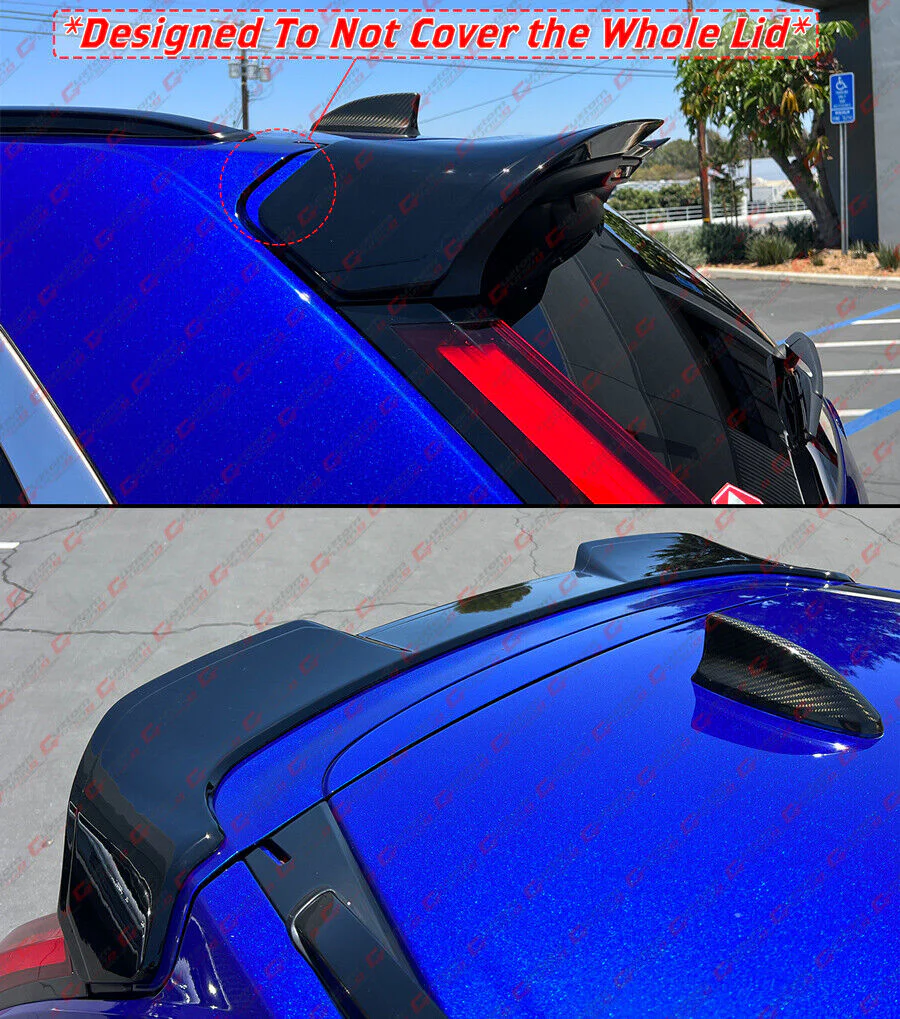 Gloss Black Rear Trunk Roof Spoiler Extension fit for 2023-2025 Honda CR-V CRV - Image 7