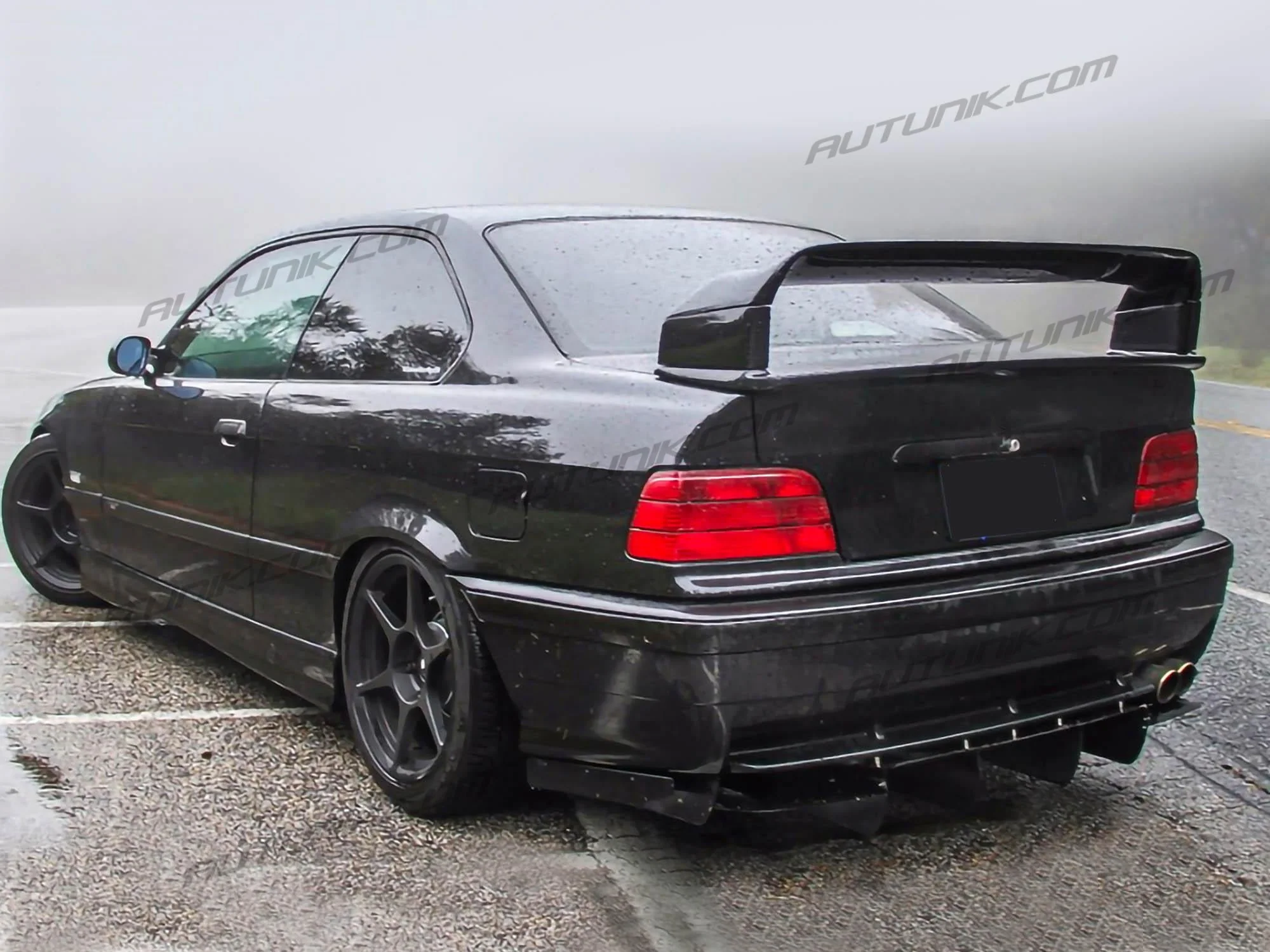 Matte Black Rear Trunk Spoiler Wing for1991-1998 BMW 3-Series E36 Sedan/Coupe  bm34 - Image 3