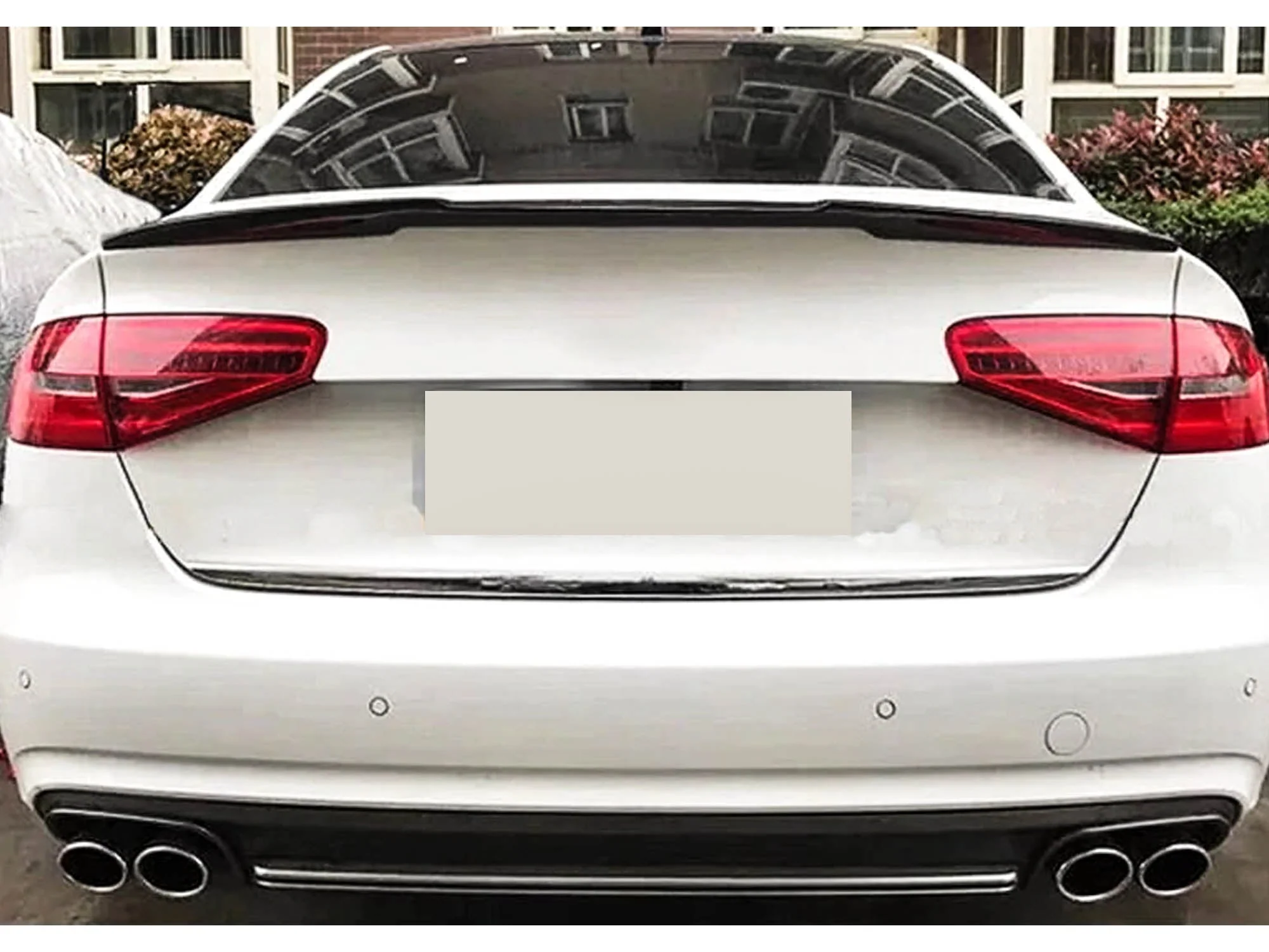 Real Carbon Fiber Highkick Spoiler Wing For AUDI A4 B8 Sedan 2009-2012 - Image 3
