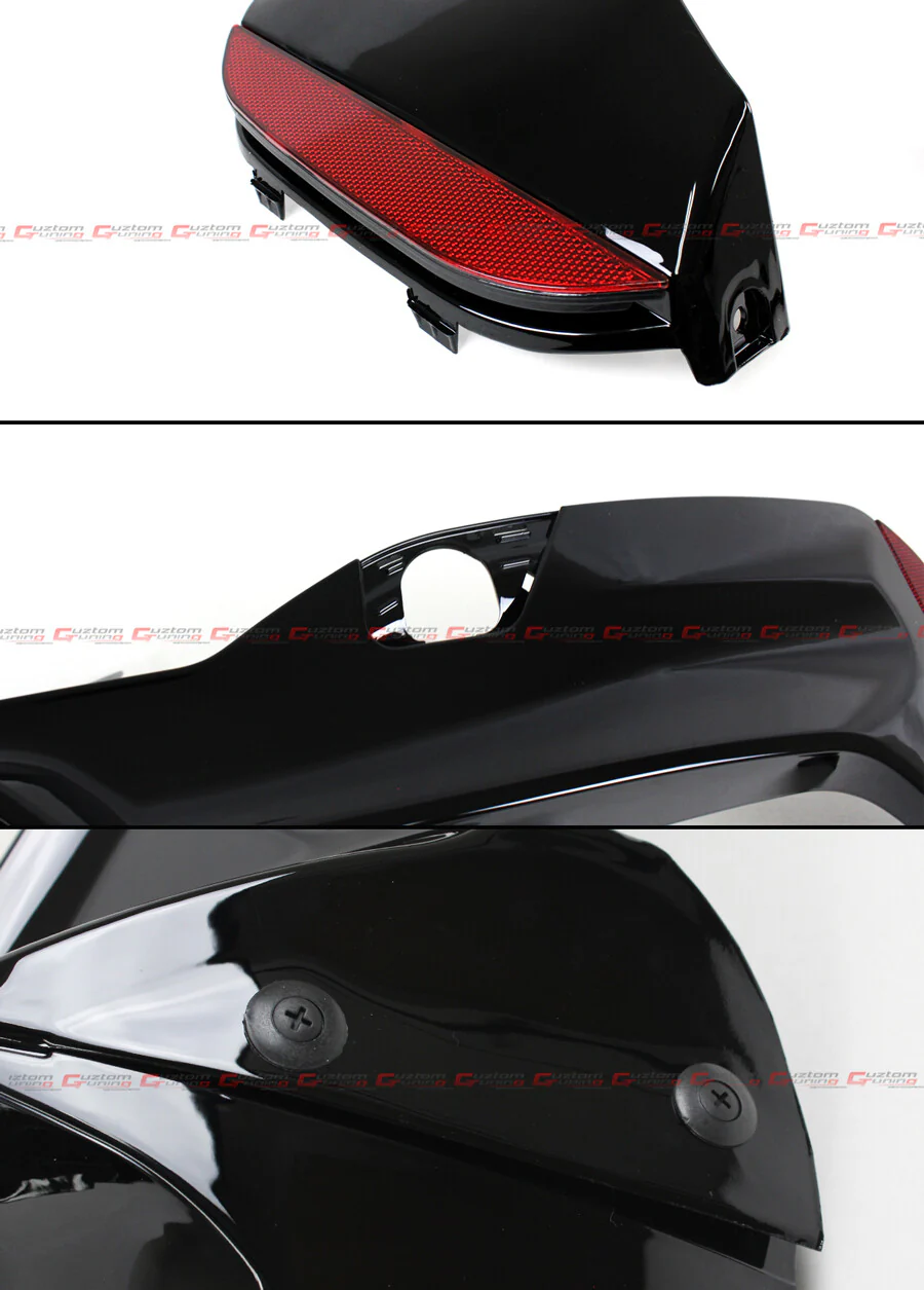M5 Style Glossy Black Rear Diffuser For 2017-2023 BMW G30 5 Series 530i 540i W/ M Sport Bumper - Image 3