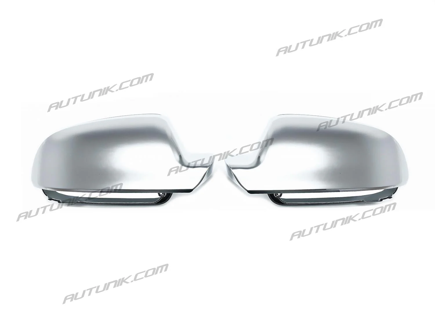 2x For AUDI A4 B8.5 S4 A5 8T S5 RS5 2013-2016 Matte Chrome Side Mirror Cover Caps with Lane Assist - Image 8