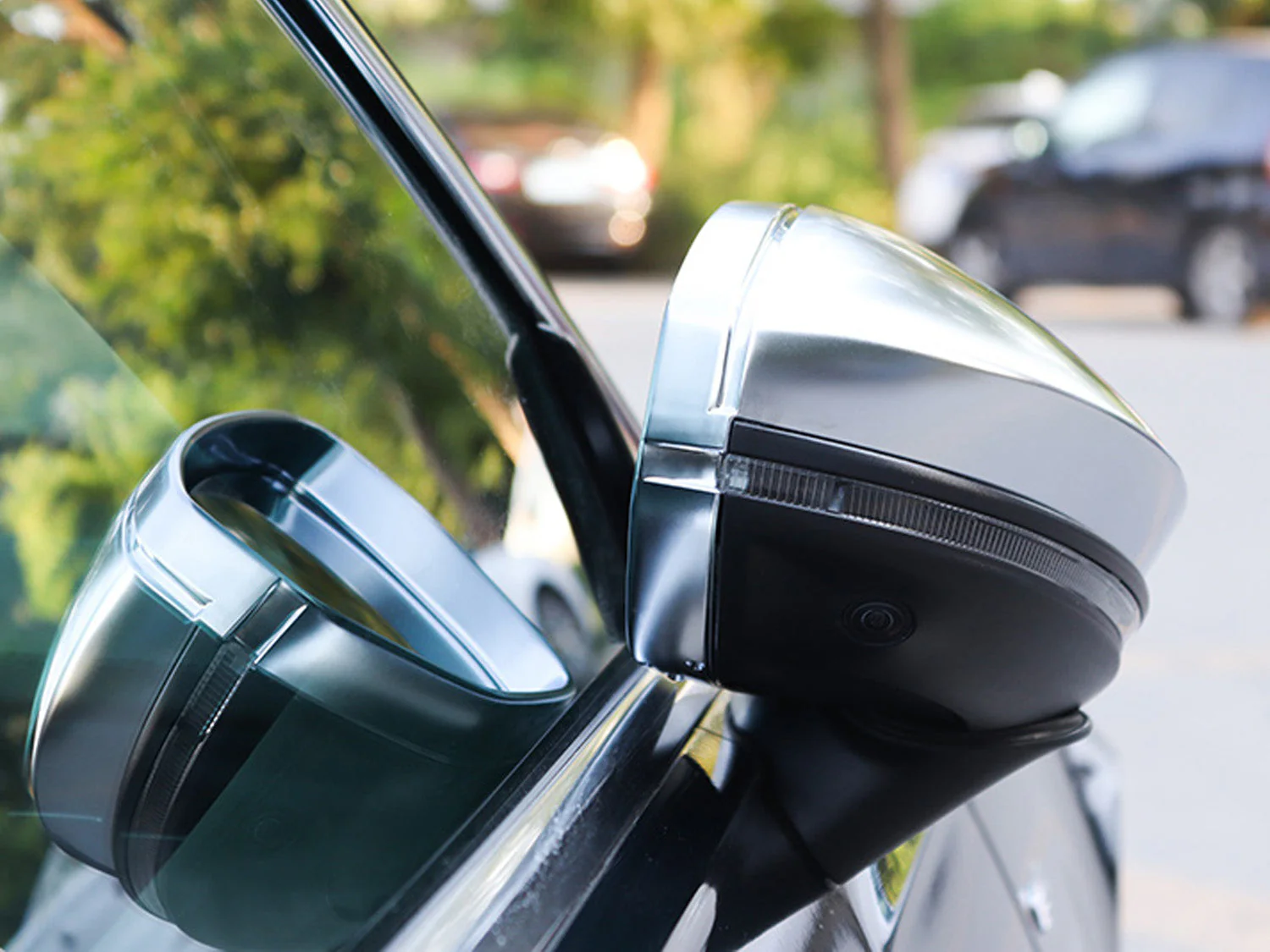 2x For 2019-2026 Audi A6 C8 S6 A7 4K S7 Chrome Side Mirror Cover Caps With Lane Assist - Image 5