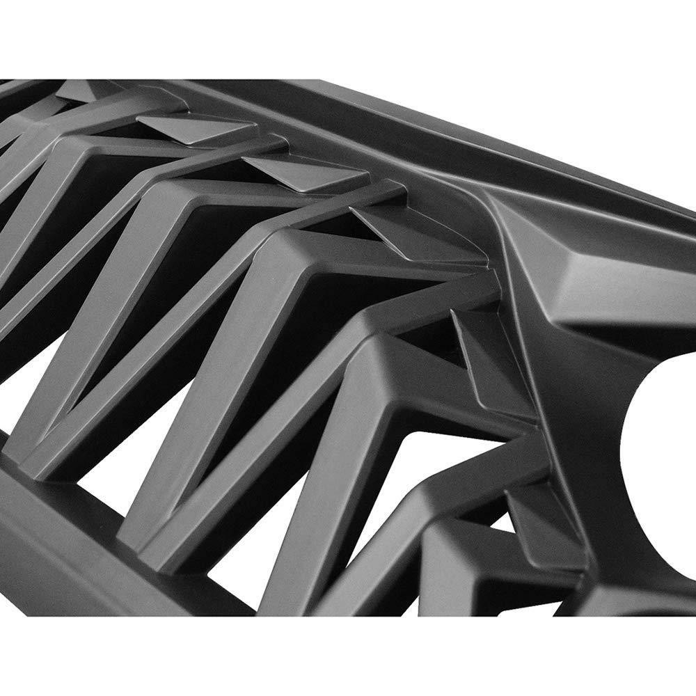 Matte Black Front Shark Grille Grill for Jeep Wrangler JK JKU 2007-2018 - Image 8