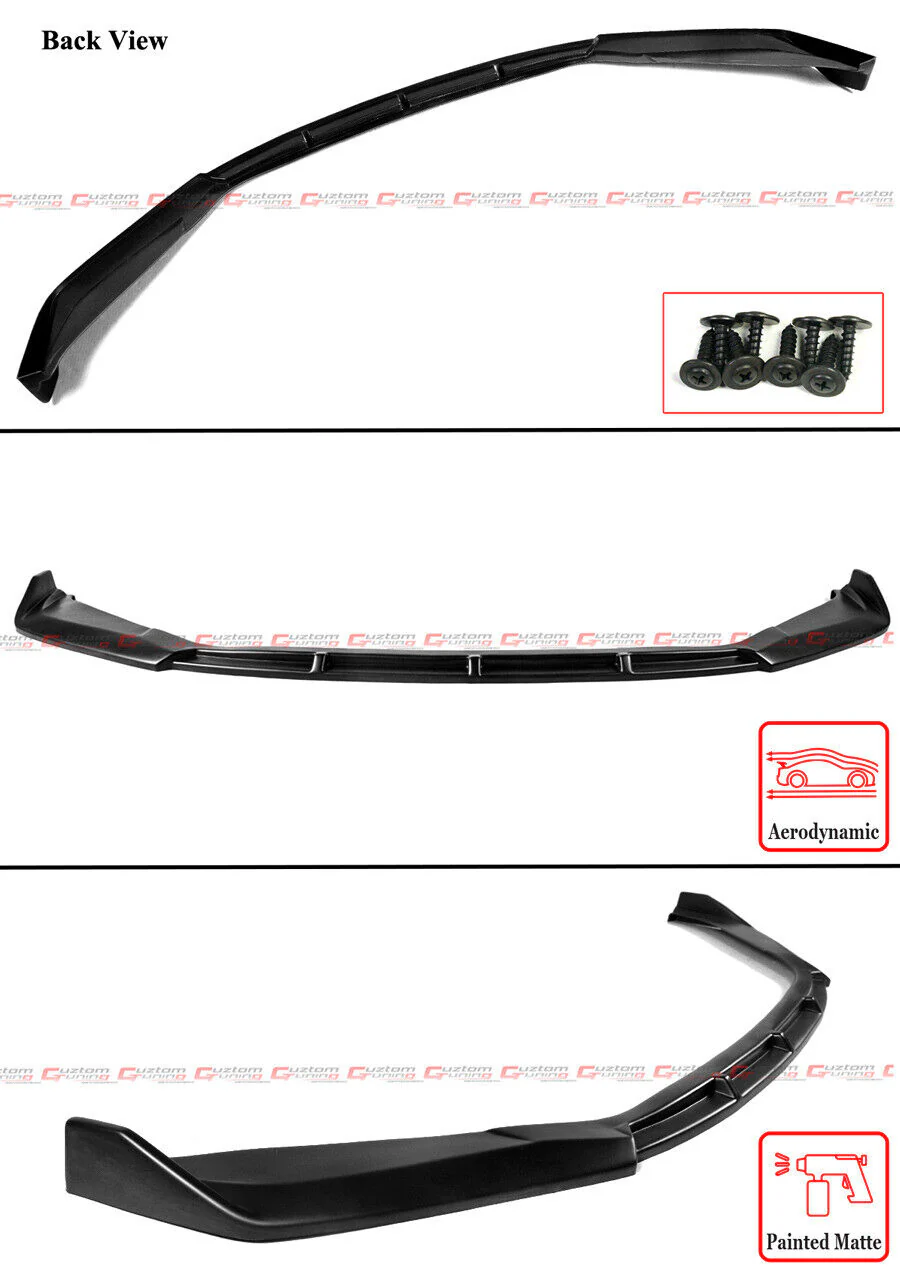 Matte Black Front Bumper Lip Splitter fit for Lexus IS300 IS350 2021-2025 - Image 2