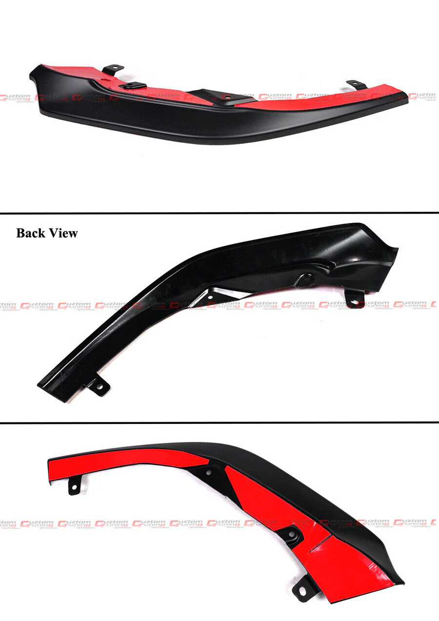 Matte Black Front Bumper Lip Splitter Kit Fit for 2022-2024 Subaru WRX - Image 3