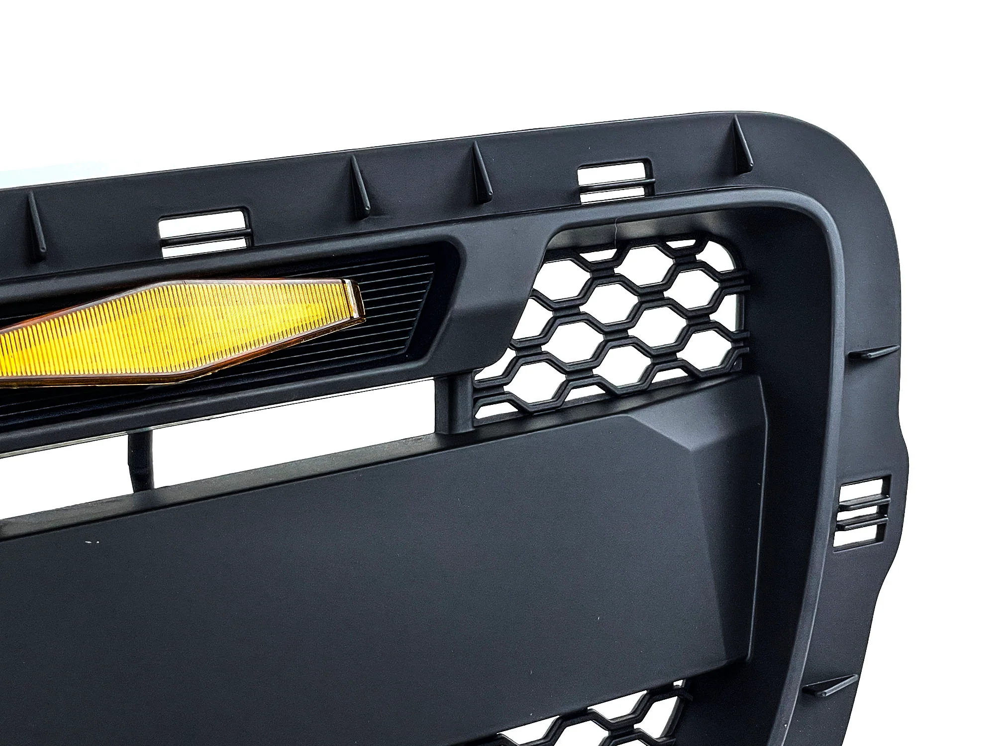 Matte Black Front Grille Honeycomb Bumper Grill W/Light for Ford Ranger 2001-2003 (Not fit Edge) - Image 9