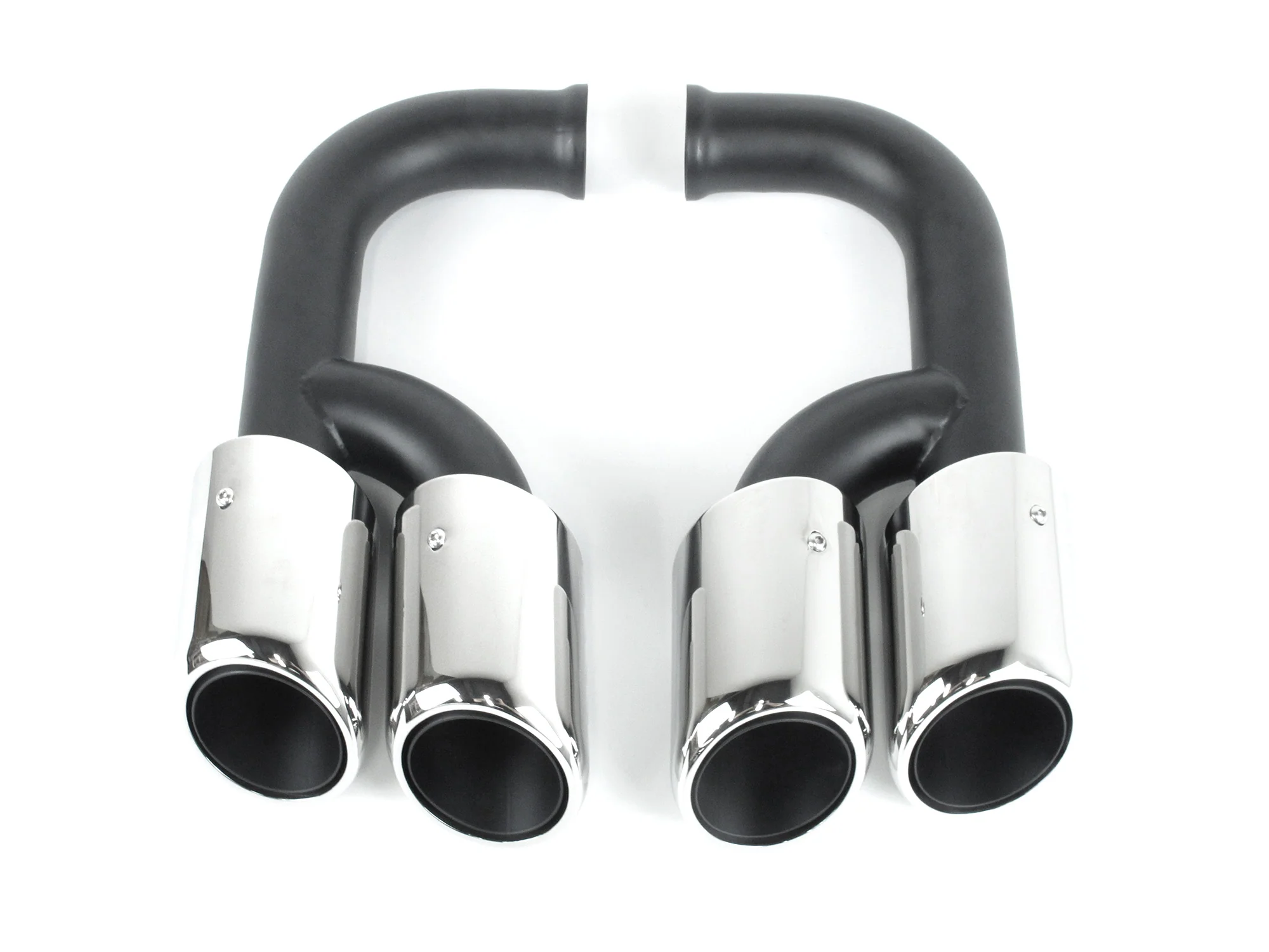 Chrome Exhaust Tips Muffler for Porsche Cayenne 2011-2014 Long Pipes - Image 13