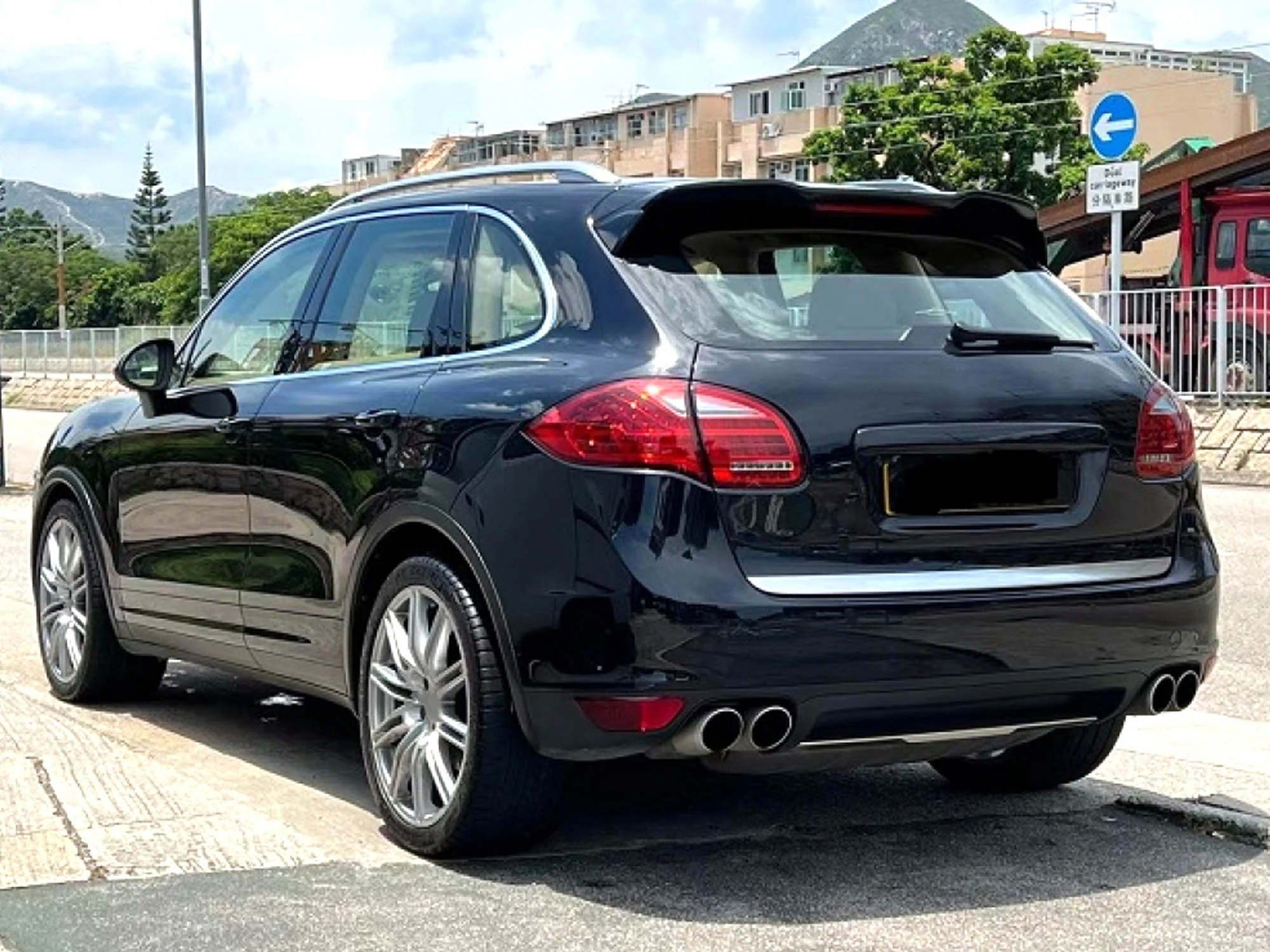 Chrome Exhaust Tips Muffler for Porsche Cayenne 2011-2014 Long Pipes - Image 4