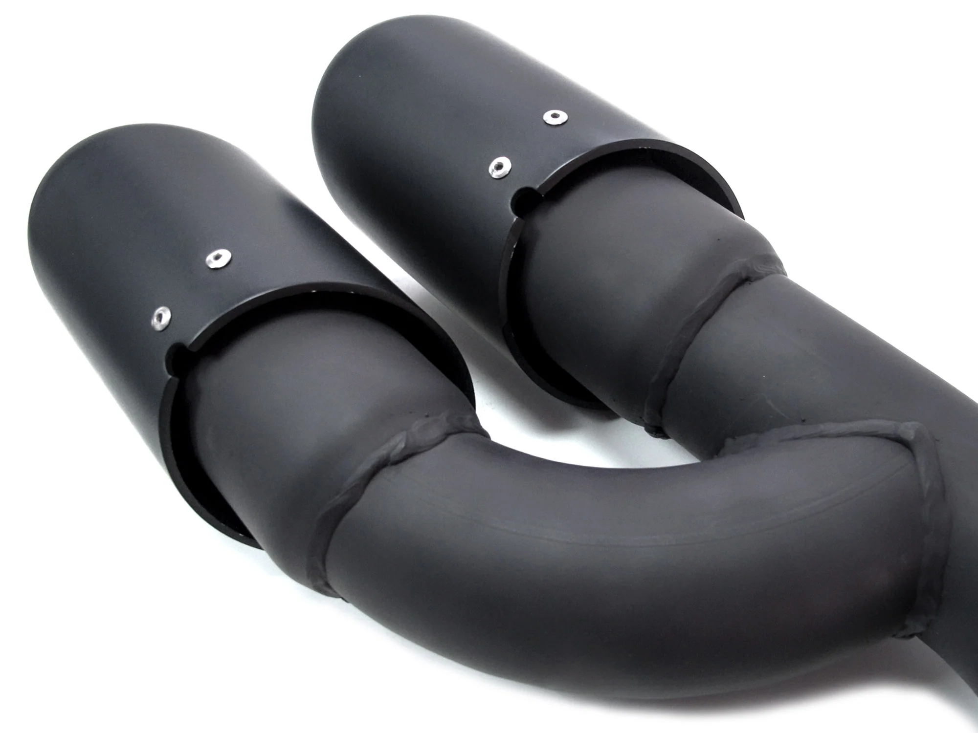 Matte Black Exhaust Tips Muffler for Porsche Cayenne 2011-2014 Long Pipes - Image 9