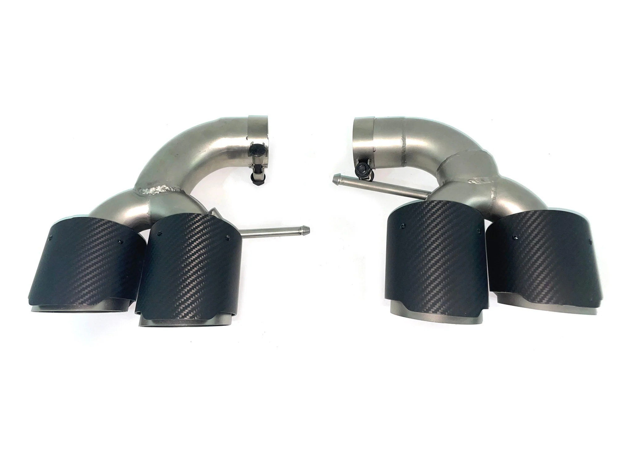 Matte Carbon Exhaust Tips Replacement for Alfa Romeo Stelvio Twin Dual Muffler Pipe - Image 3