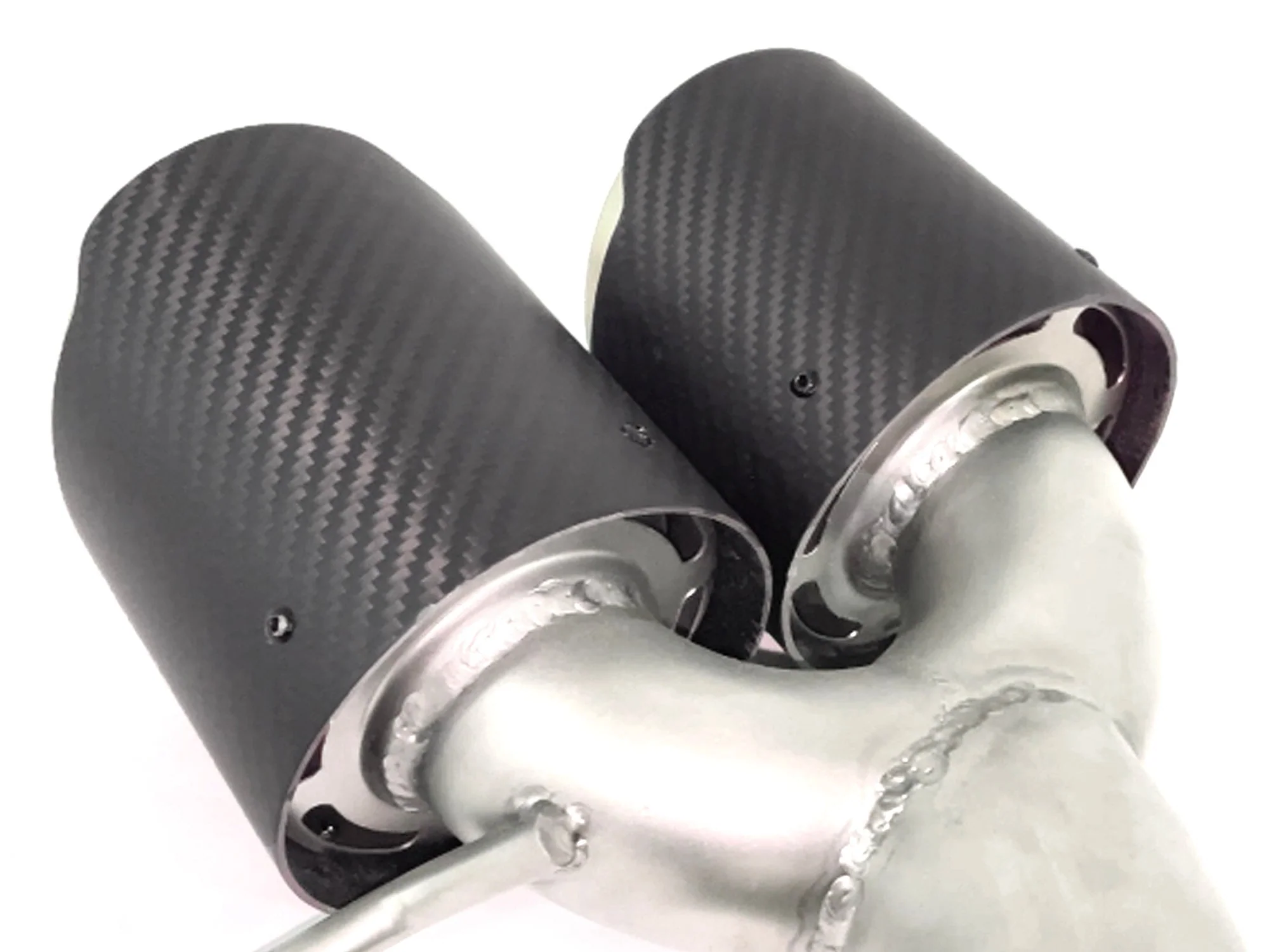 Matte Carbon Exhaust Tips Replacement for Alfa Romeo Stelvio Twin Dual Muffler Pipe - Image 8