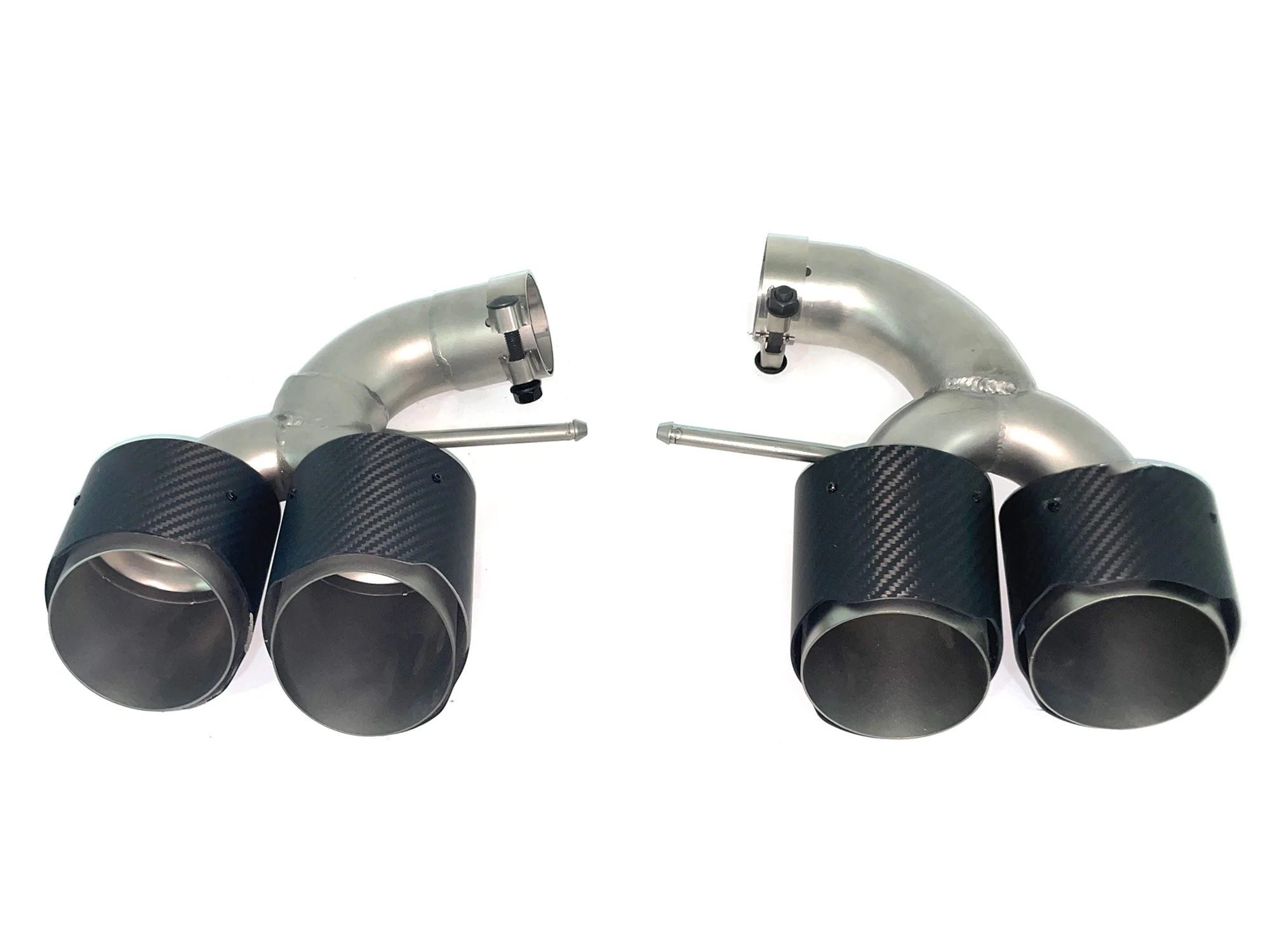 Matte Carbon Exhaust Tips Replacement for Alfa Romeo Stelvio Twin Dual Muffler Pipe - Image 9