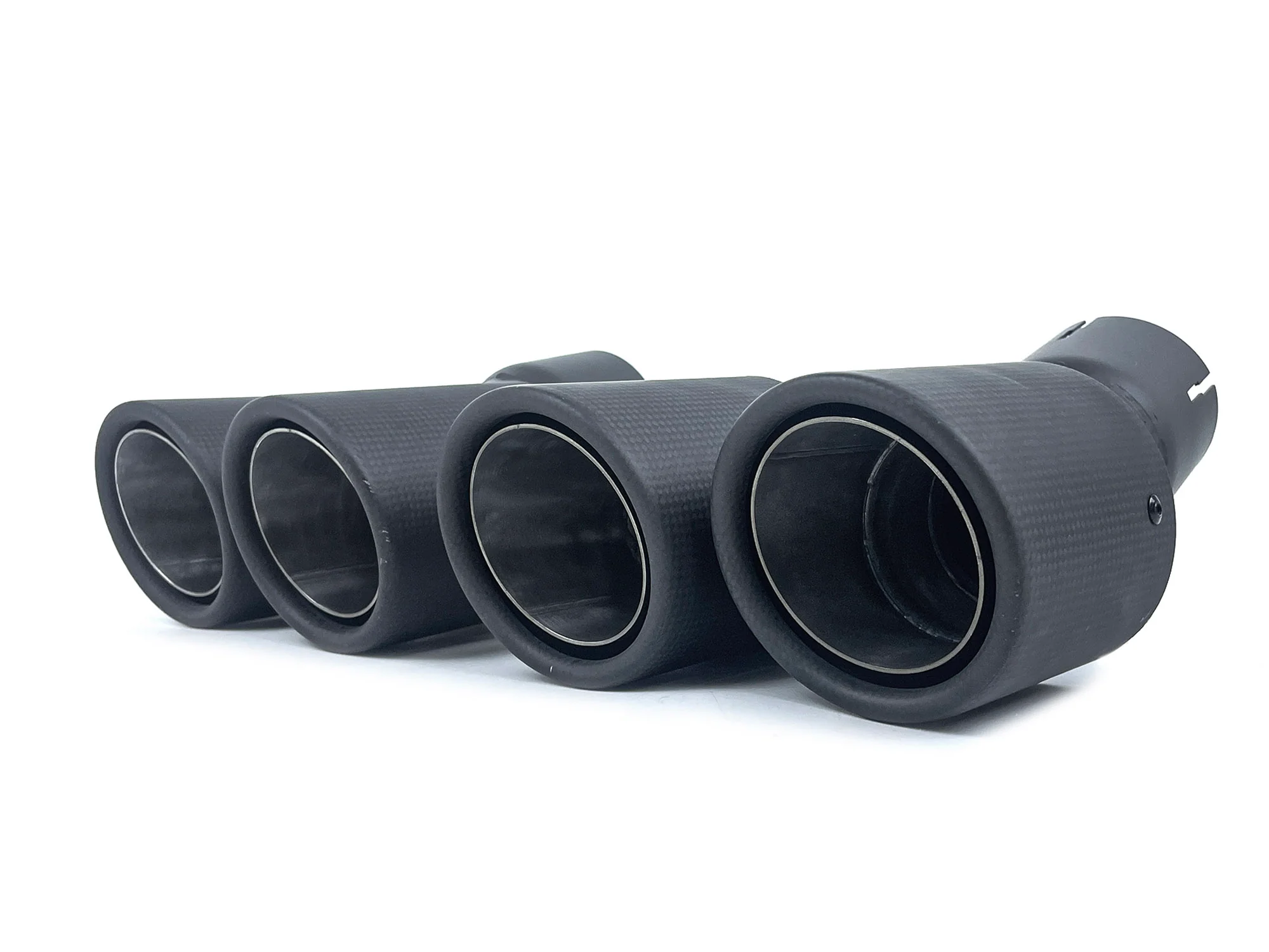 Matte Carbon M550i Dual Exhaust Tips for BMW G30 G31 5 Series 520i 530i 540i M-Sport 2017-2019-2023 - Image 5