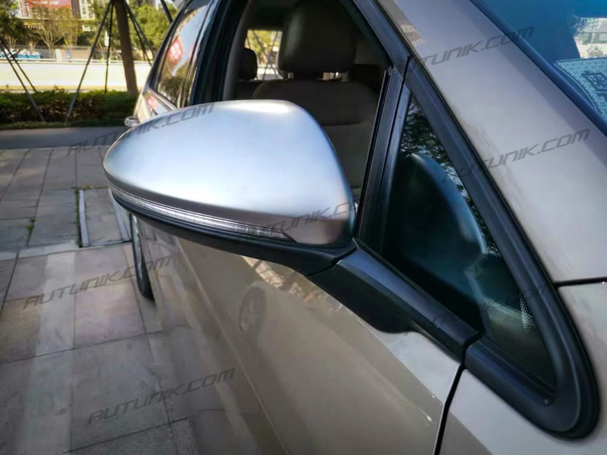 Matte Chrome Side Mirror Cover Caps for VW GOLF 7 MK7 MK7.5 GTI R TSI TDI mc22 - Image 3