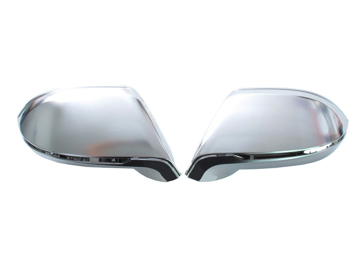 Pair For 2012-2018 AUDI A7 C7 S7 RS7 Matte Chrome Mirror Cover Caps - Image 7