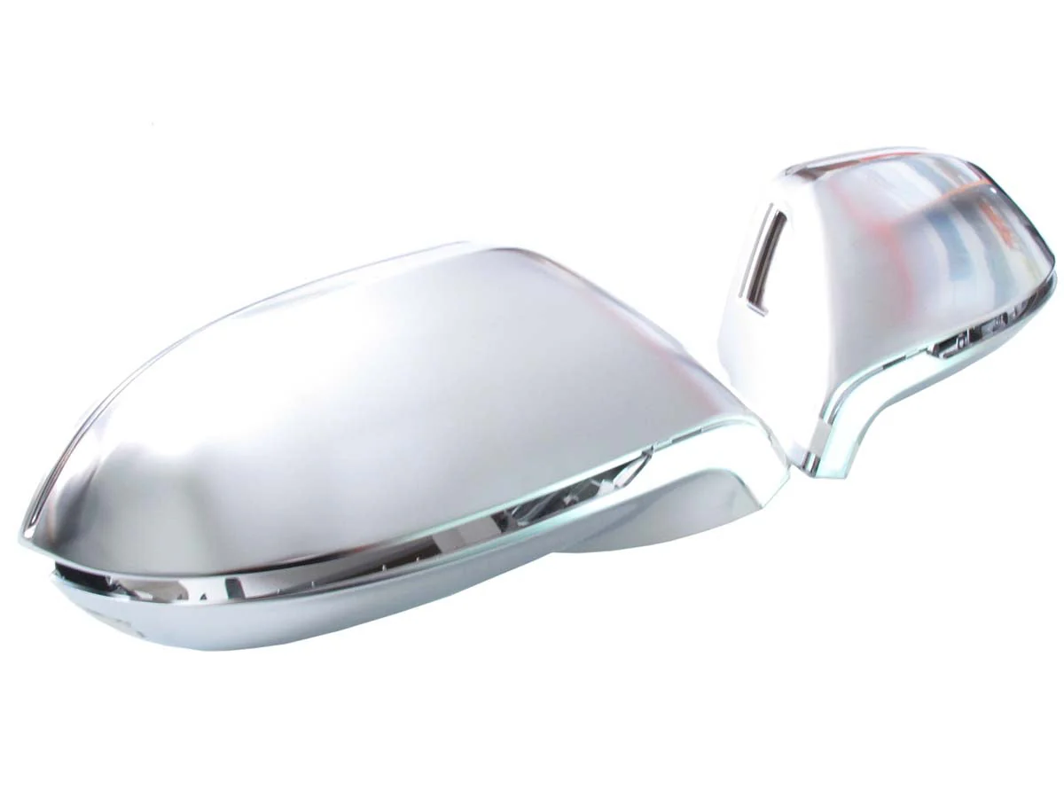Pair For 2012-2018 AUDI A7 C7 S7 RS7 Matte Chrome Mirror Cover Caps - Image 8