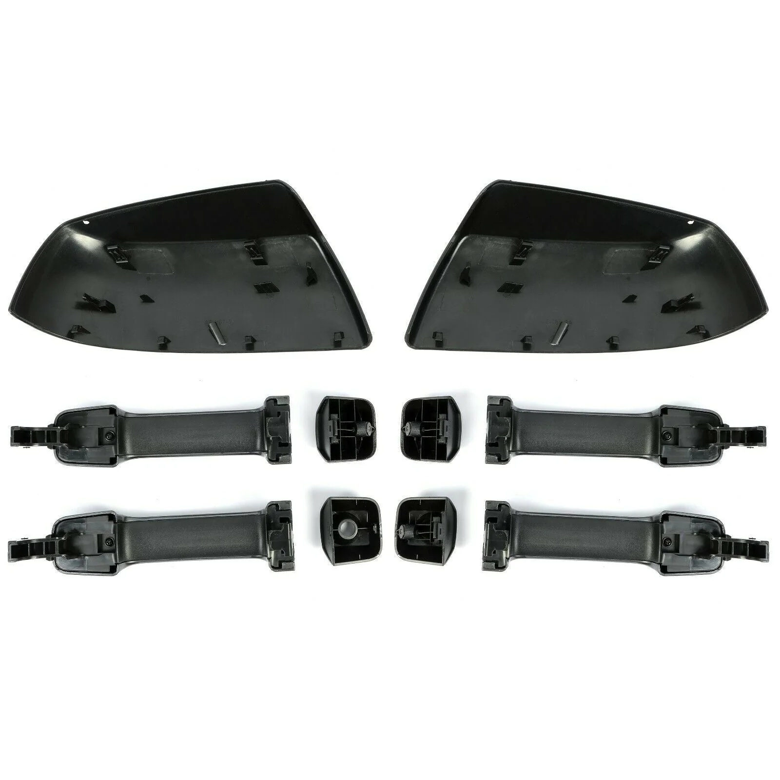 Glossy Black Mirror Cover Caps & Door Handle For Toyota Tundra Sequoia 2011-2019 - Image 4