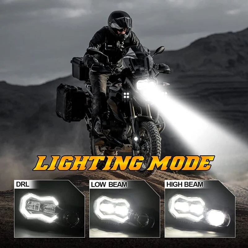 Motorcycle LED Headlight For BMW F650GS F700GS F800GS ADV Adventure - Image 18
