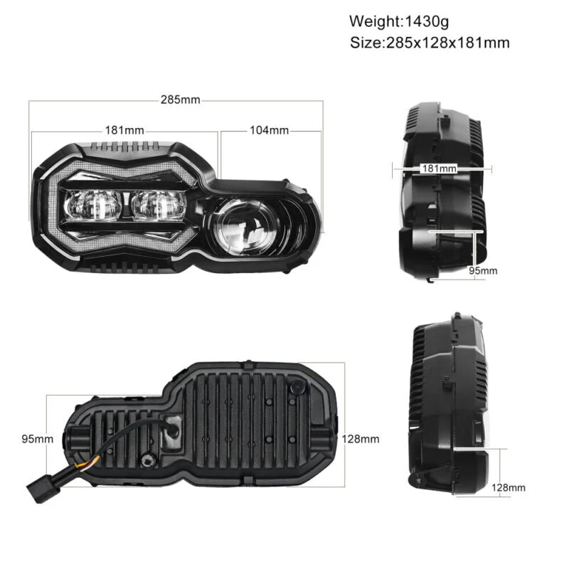Motorcycle LED Headlight For BMW F650GS F700GS F800GS ADV Adventure - Image 6