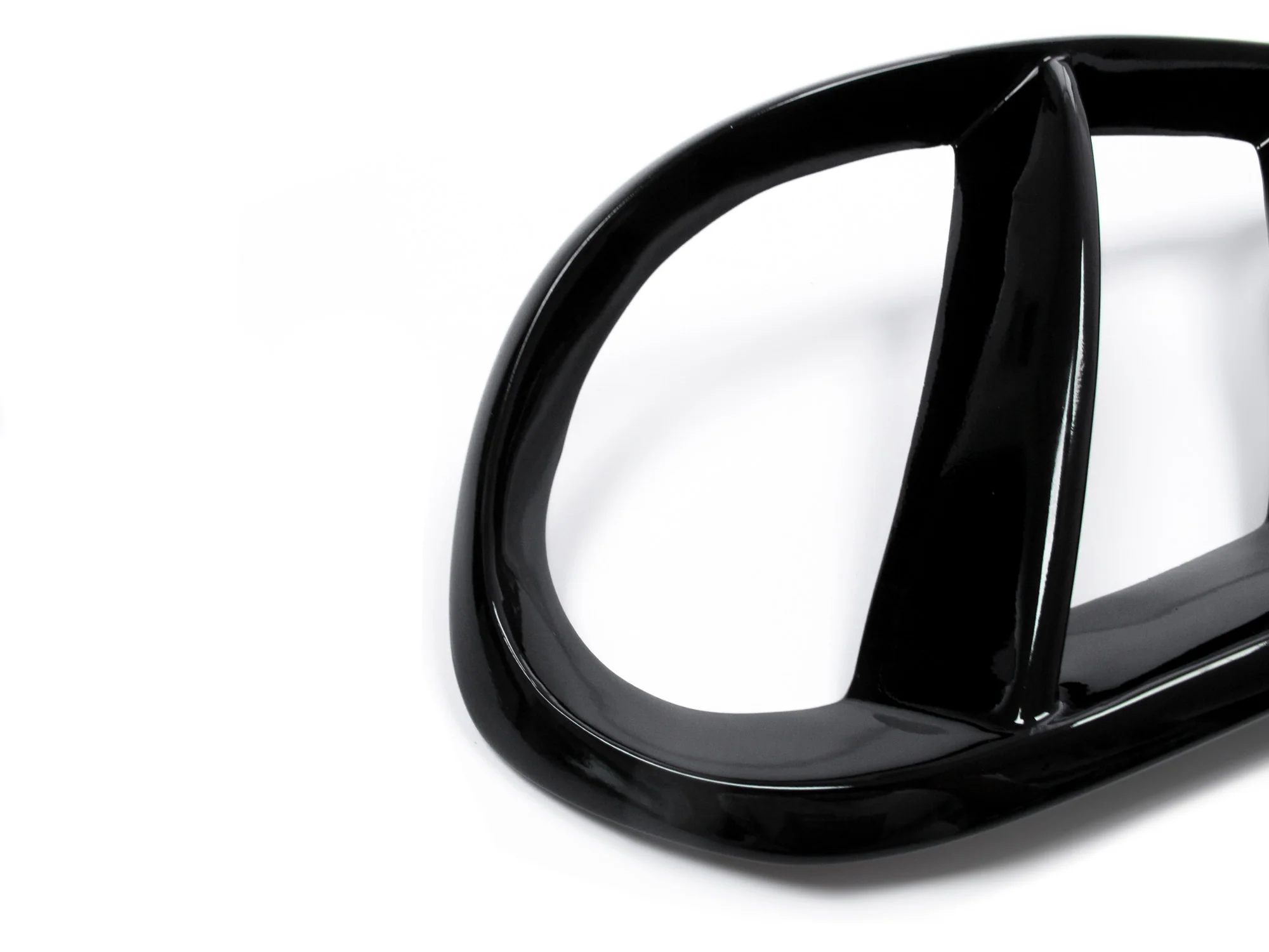 Gloss Black Fog Light Air Duct Vent Covers For 2015-2018 Mercedes Benz W205 C300 C43 AMG - Image 10