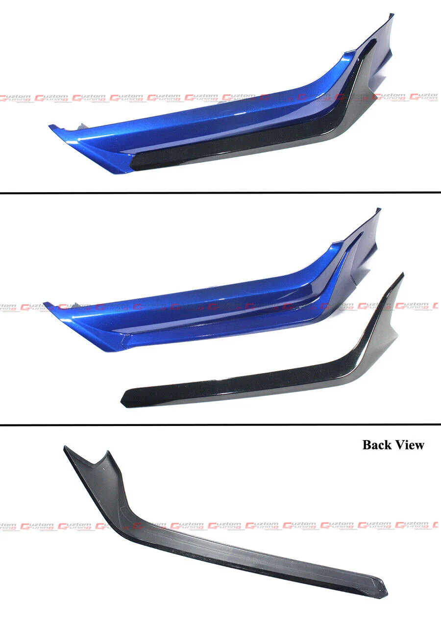 Night Pearl Blue Front Bumper Lip Splitter Kit For 2021-2022 Honda Accord - Image 3
