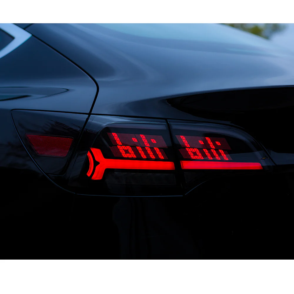 OLED Tail Lights For Tesla Model 3 Model Y 2017-2023 Customized Letterings - Image 2