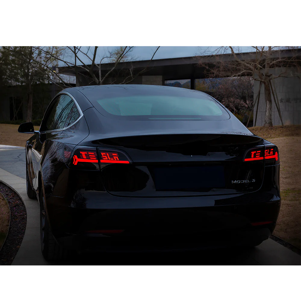 OLED Tail Lights For Tesla Model 3 Model Y 2017-2023 Customized Letterings - Image 3