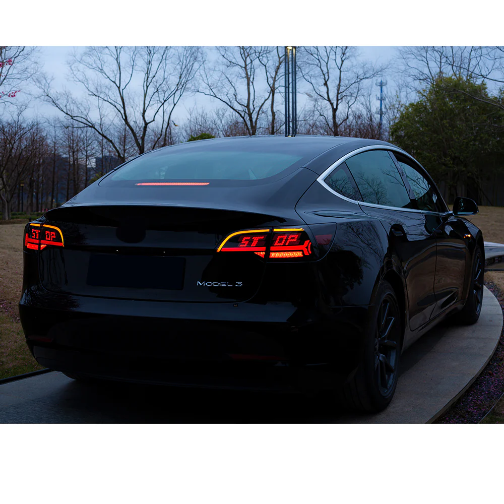 OLED Tail Lights For Tesla Model 3 Model Y 2017-2023 Customized Letterings - Image 4