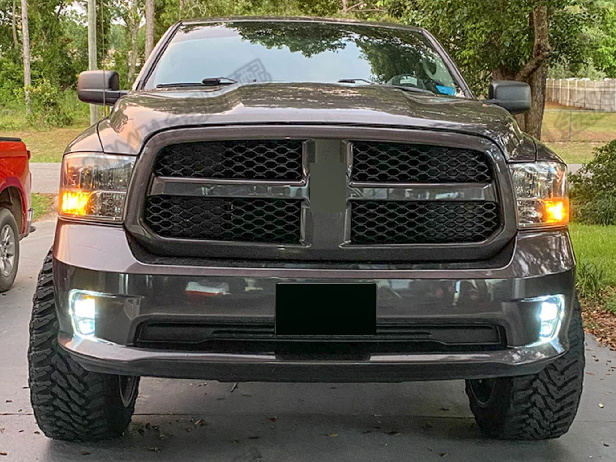 Black Bumper LED Fog Lights For Dodge Ram 1500 2013 2014 2015 2016 2017 - Image 3