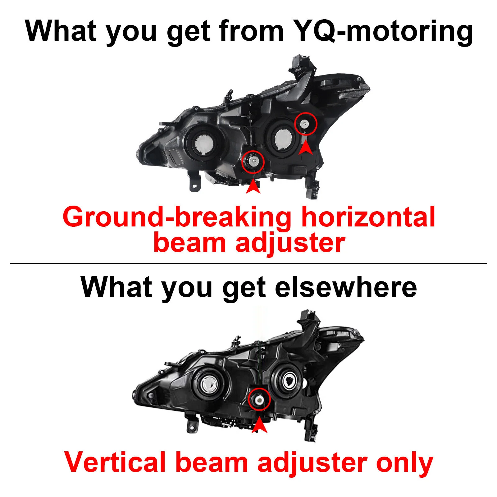 Pair Black Clear Headlights Assembly For 2013-2015 Nissan Altima Sedan - Image 8