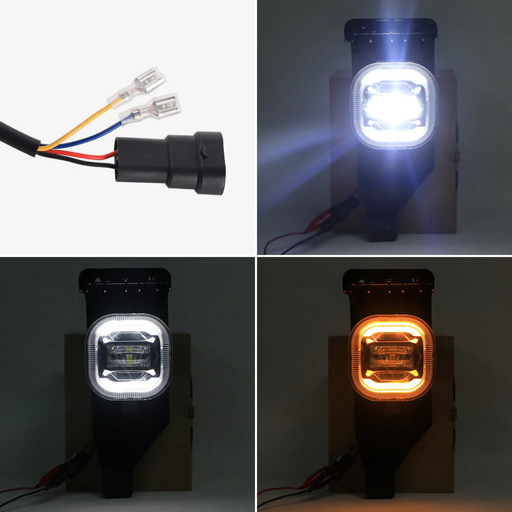 Pair Bumper LED Fog Lights for Ford F-350 2005 2006 2007 Super Duty Accessories - Image 13