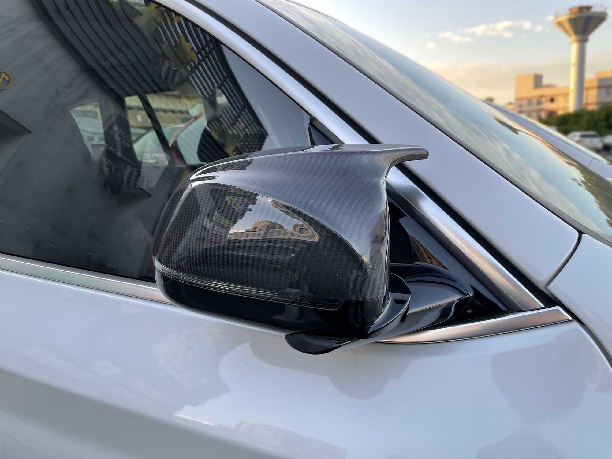 Pair Real Carbon Fiber Side Mirror Cover Cap For BMW X3 X4 X5 X6 X7 G01 G02 G05 G06 2019-2026 - Image 4