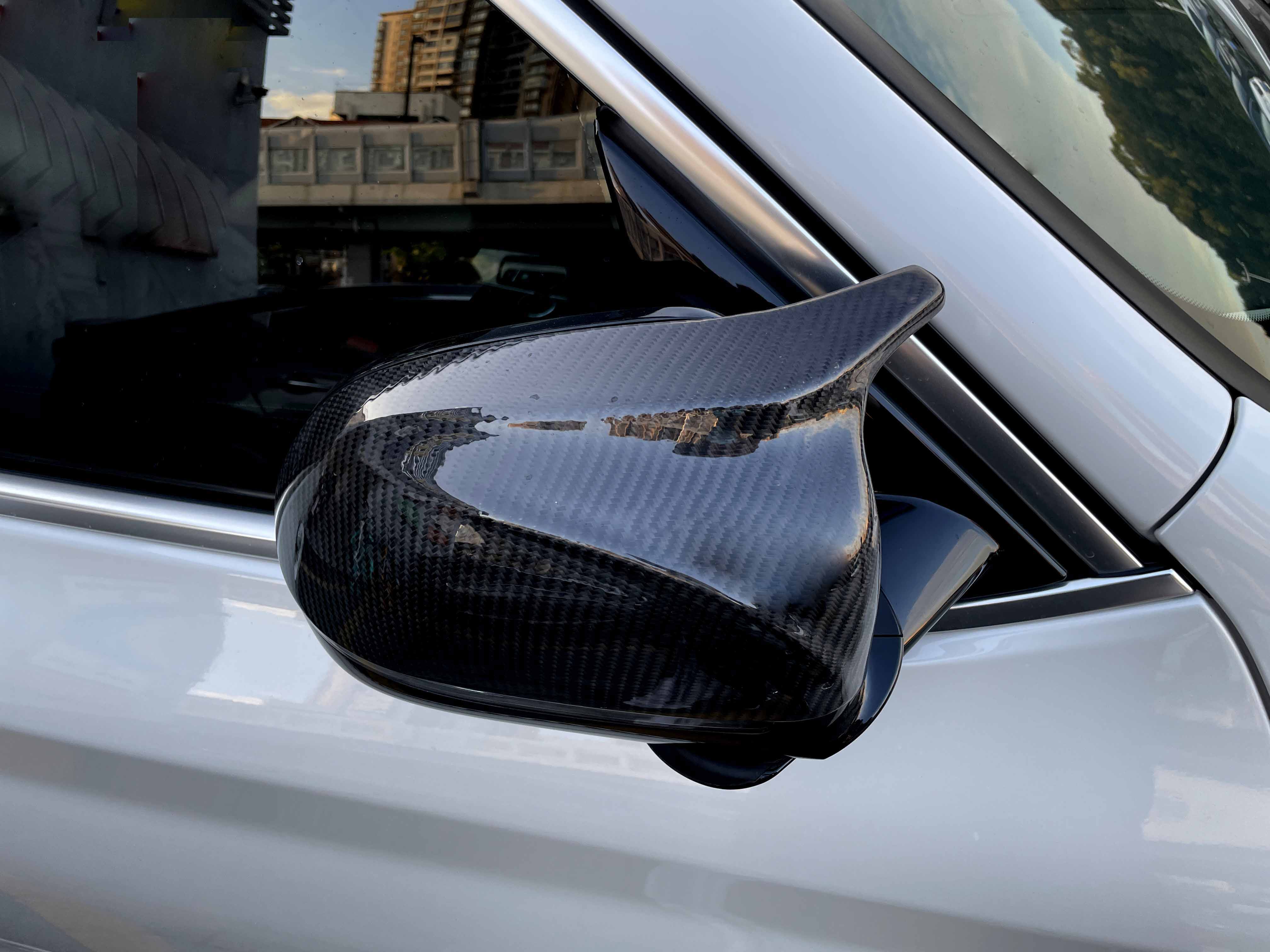 Pair Real Carbon Fiber Side Mirror Cover Cap For BMW X3 X4 X5 X6 X7 G01 G02 G05 G06 2019-2026 - Image 5