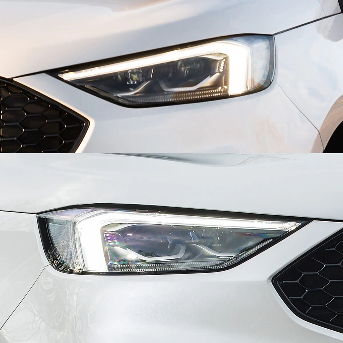 Pair Clear Headlight Headlamp Covers Lens Left+Right  For Ford Edge 2019-2022 - Image 2