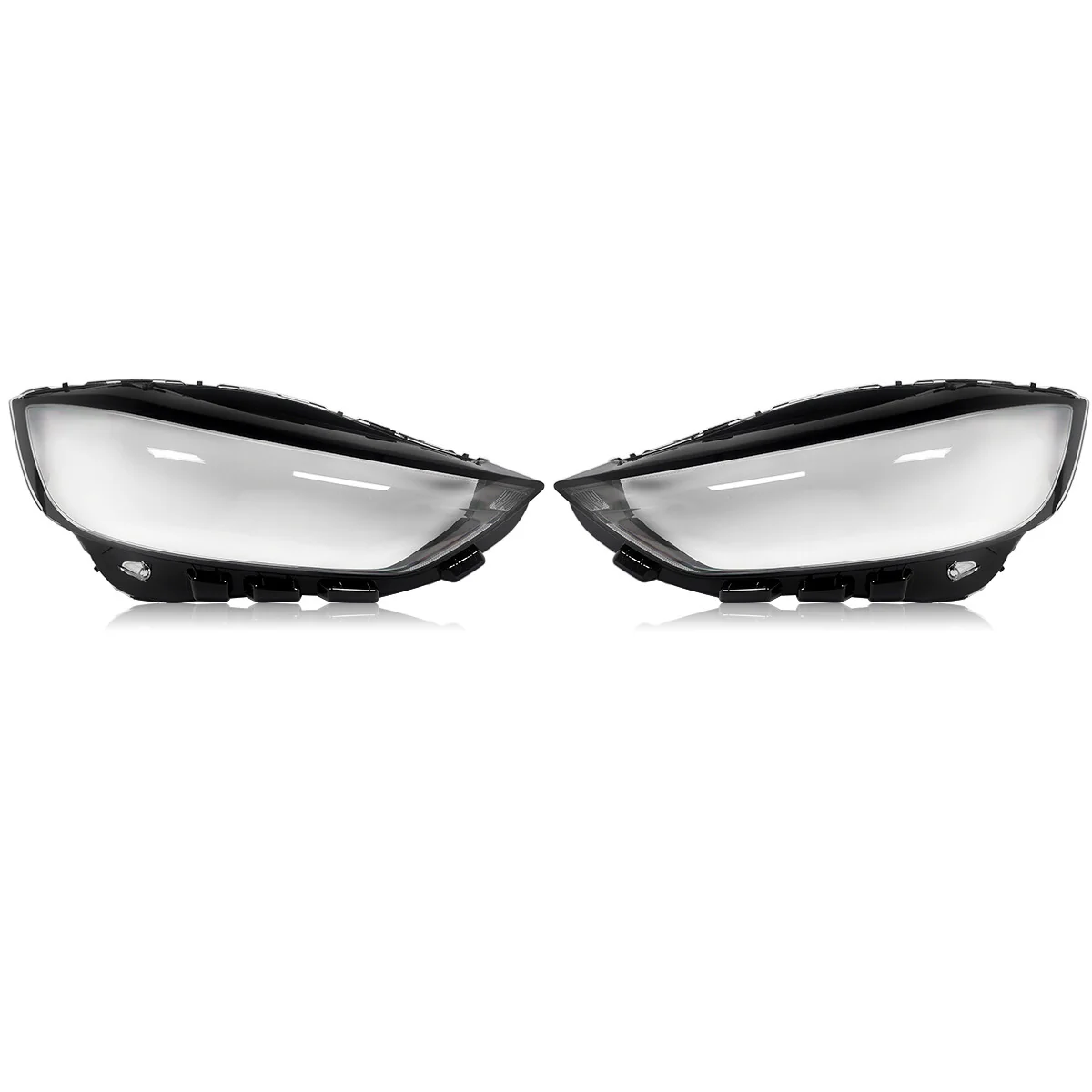 Pair Clear Headlight Headlamp Covers Lens Left+Right  For Ford Edge 2019-2022 - Image 3