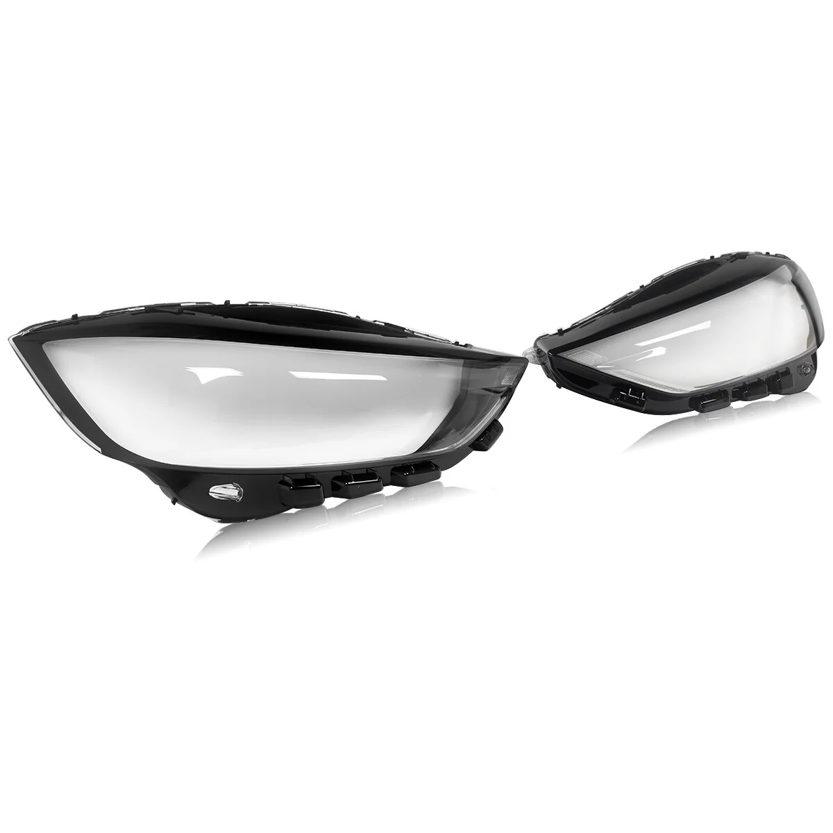 Pair Clear Headlight Headlamp Covers Lens Left+Right  For Ford Edge 2019-2022 - Image 4