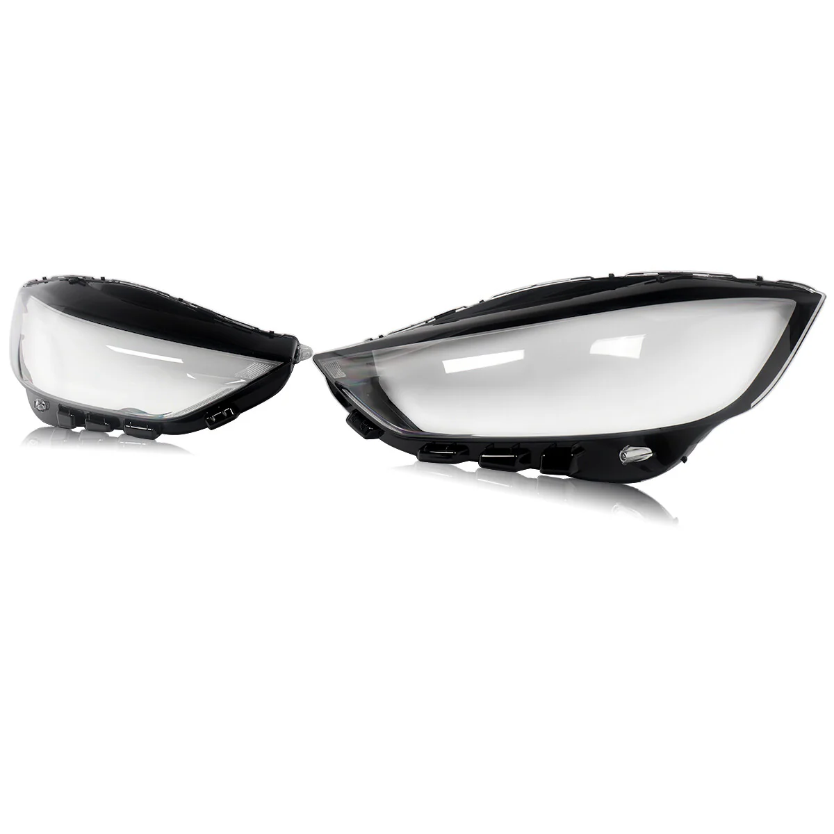 Pair Clear Headlight Headlamp Covers Lens Left+Right  For Ford Edge 2019-2022 - Image 5
