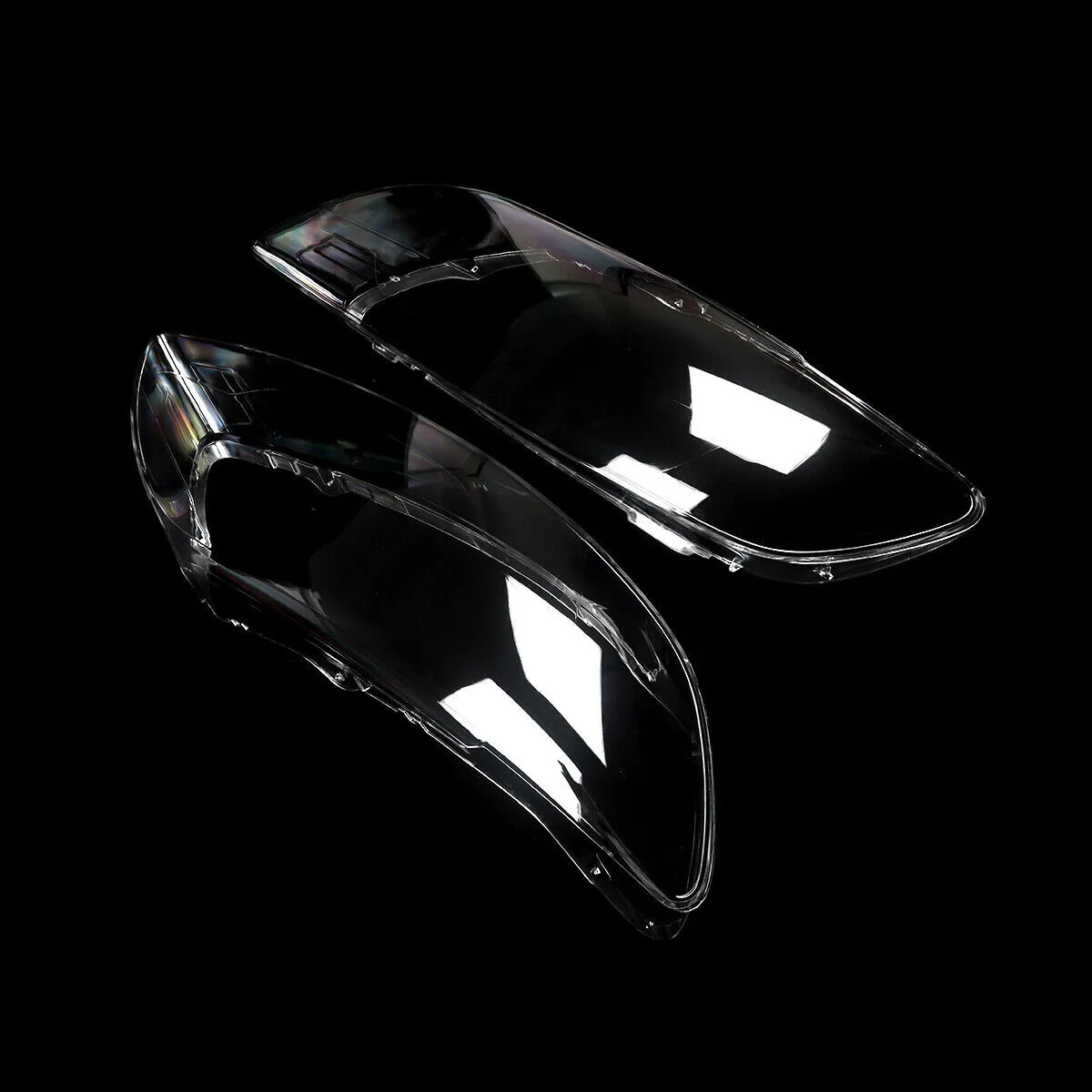 Pair Clear Headlight Lens Cover For Audi Q7 2006–2015 Halogen & Xenon - Image 11