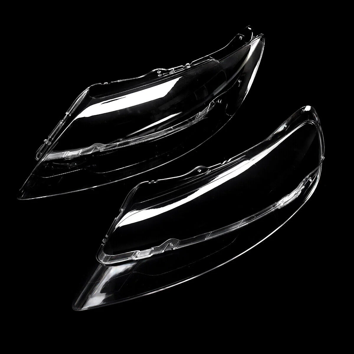 Pair Clear Headlight Lens Cover For Audi Q7 2006–2015 Halogen & Xenon - Image 12