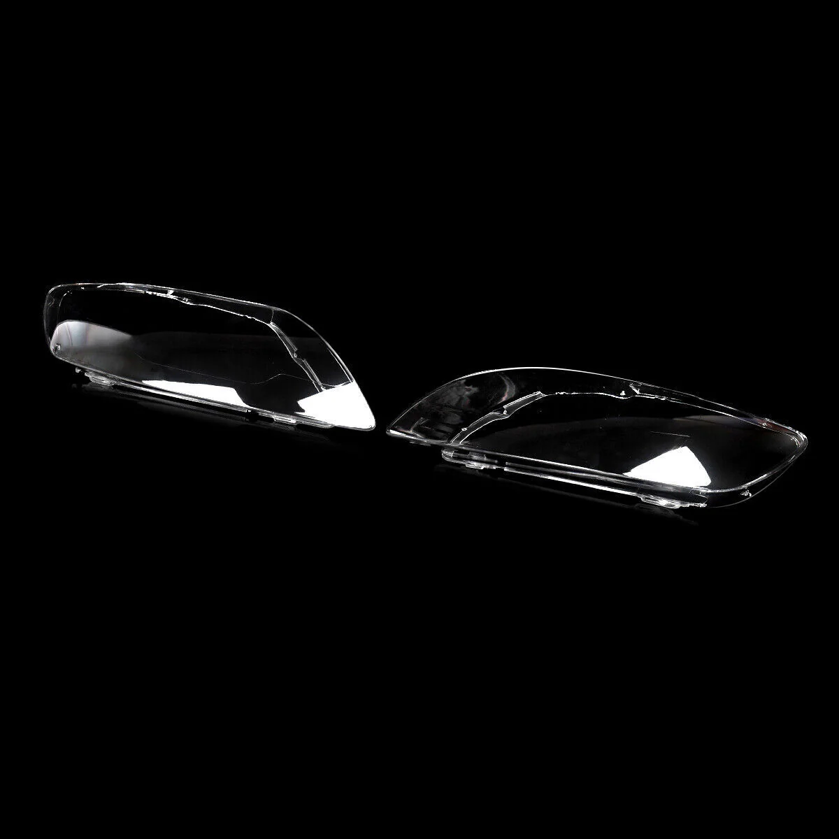 Pair Clear Headlight Lens Cover For Audi Q7 2006–2015 Halogen & Xenon - Image 6