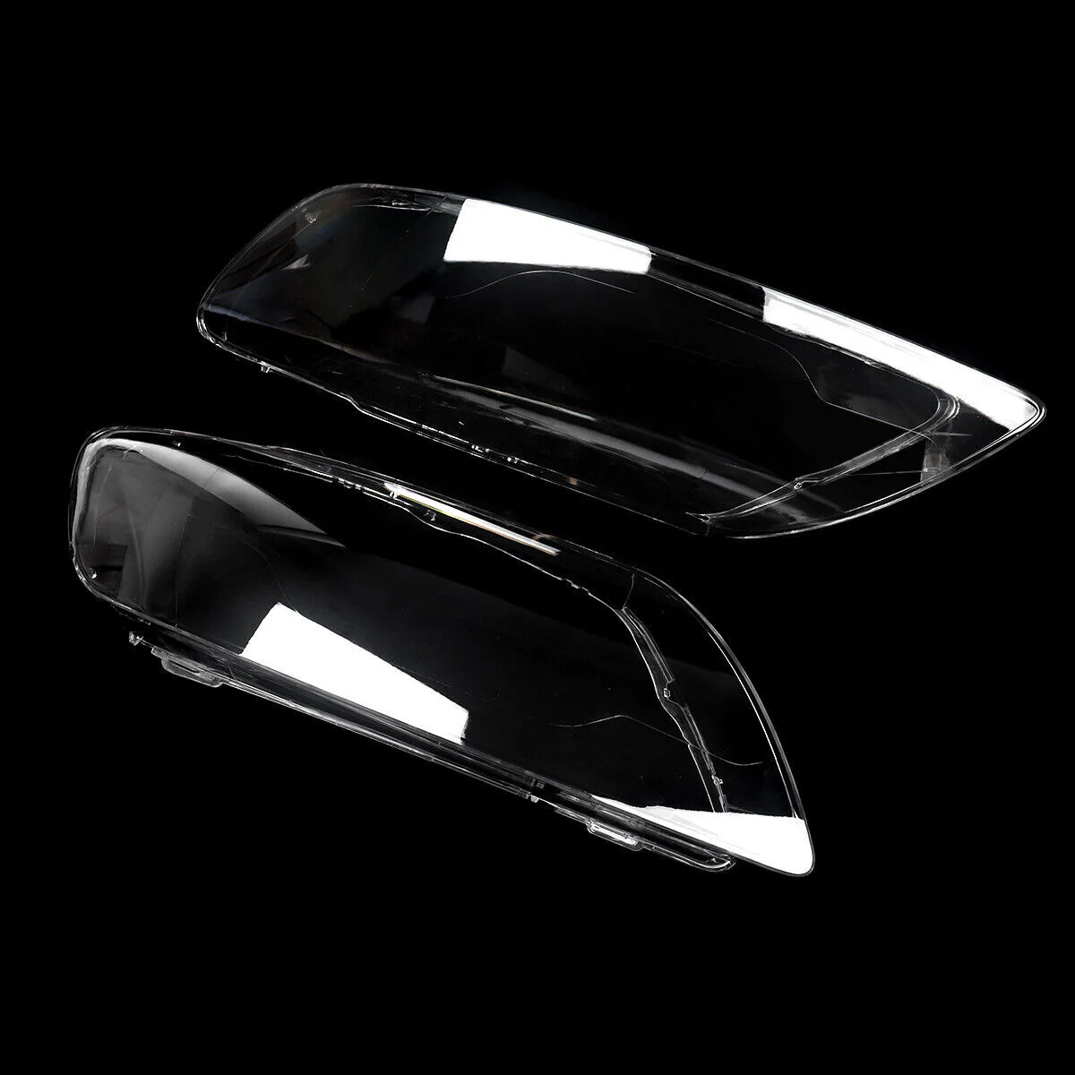Pair Clear Headlight Lens Cover For Audi Q7 2006–2015 Halogen & Xenon - Image 8