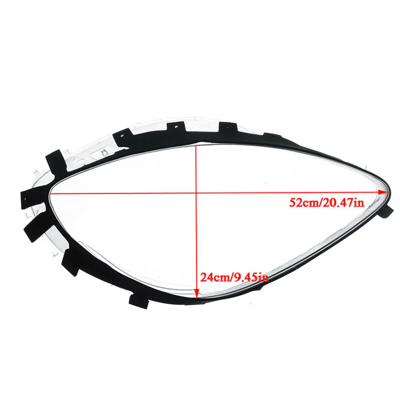 Pair Clear Headlight Lens Covers + Gaskets For Corvette C6 2005–2013 (Pop-Up Headlights) - Image 3