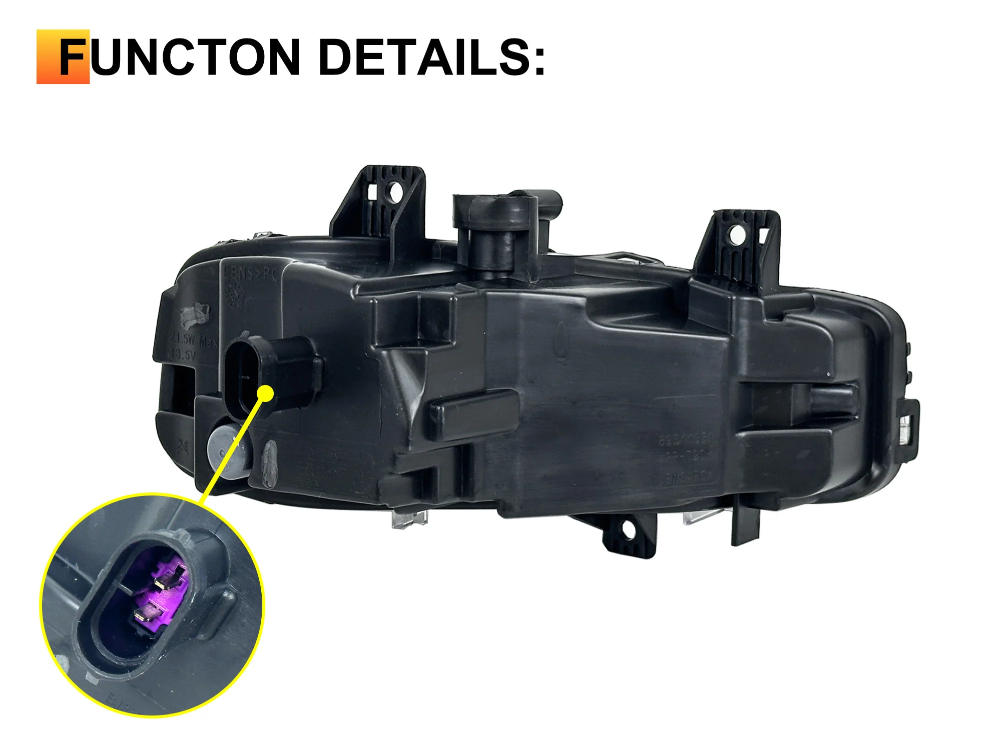 LED Front Bumper Fog Lights Lamp For Land Range Rover Evoque 2012 2013 2014 2015 - Image 11