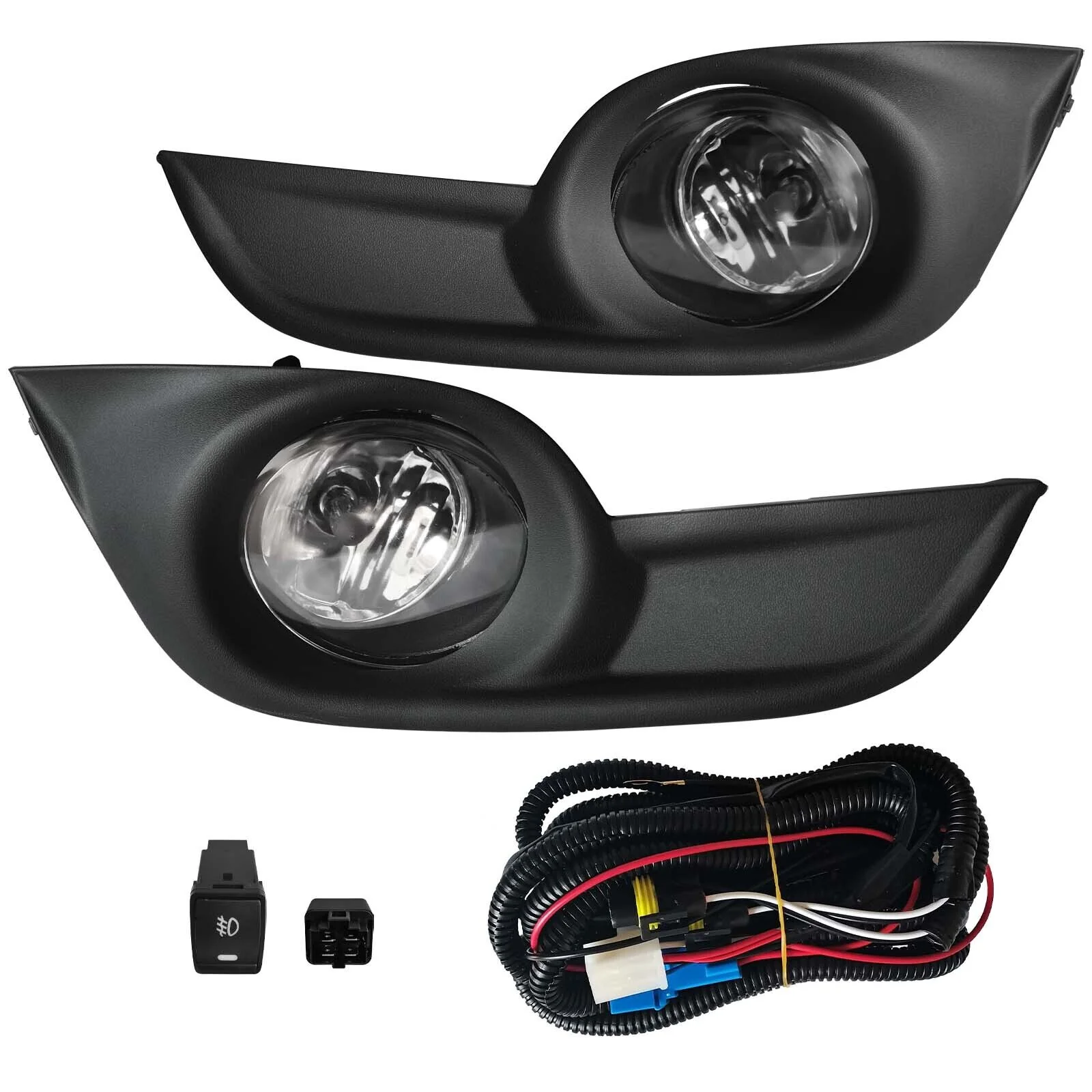 Pair Fog Lights & Bezles Cover & Turn Signal Lamp w/ Wiring For Nissan Altima Sedan 2013-2015 - Image 2