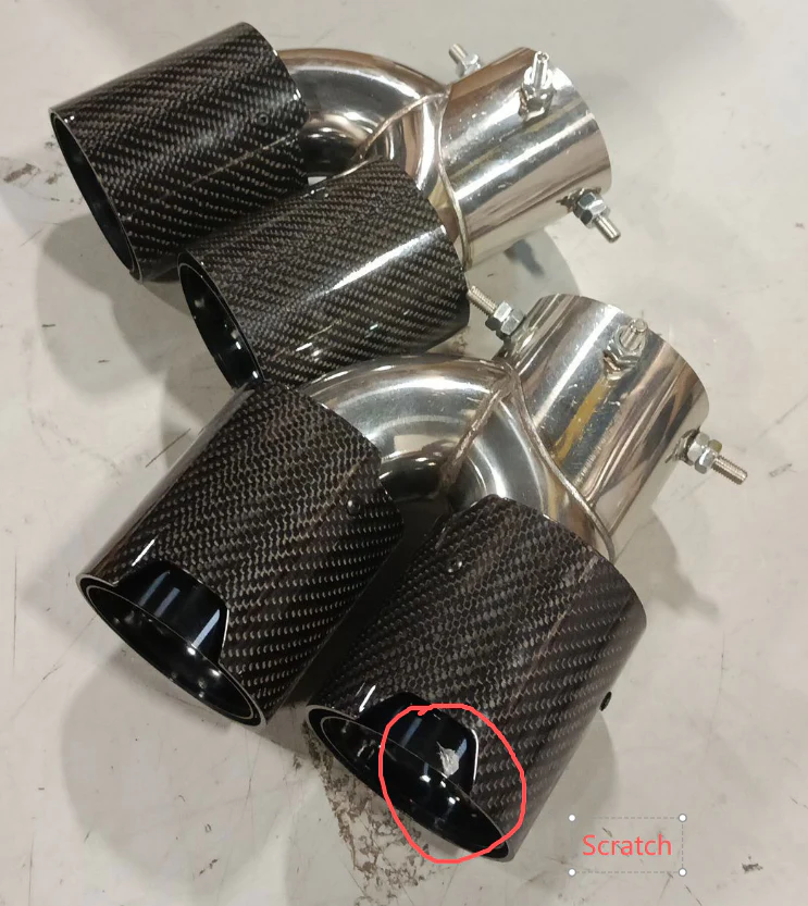 Black Carbon Fiber Stainless Exhaust Tips For 2019-2025 BMW G20 M340i G42 M440i G23 G26 M220i - Image 5