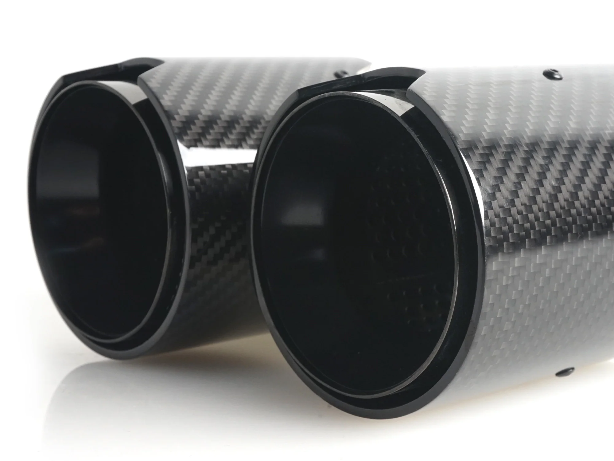 Black Carbon Fiber Stainless Exhaust Tips For 2019-2025 BMW G20 M340i G42 M440i G23 G26 M220i - Image 9
