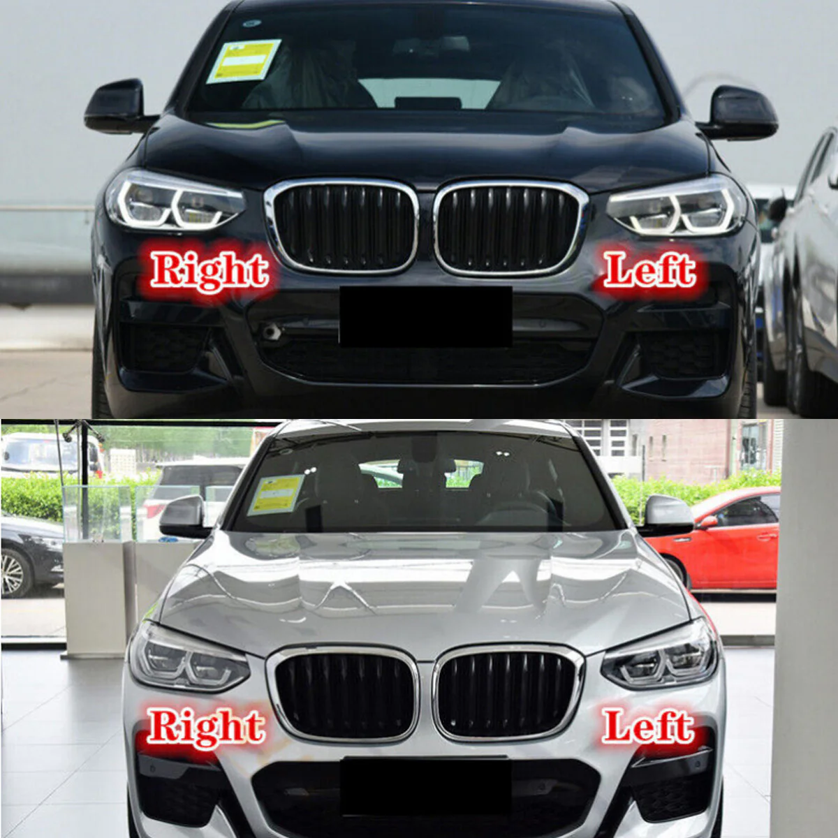 Pair Front Headlight Headlamp Lens Cover For BMW X3 X4 G01 G02 2018-2021 PRE-LCI - Image 2